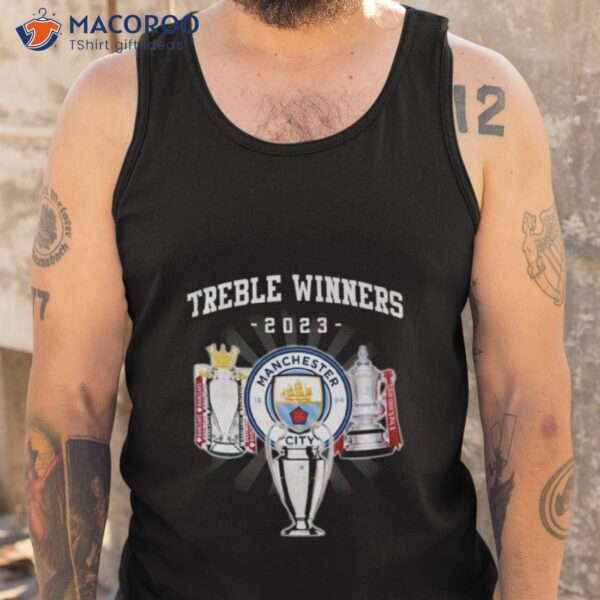 Manchester City Treble Winners 2023 Trophy Shirt