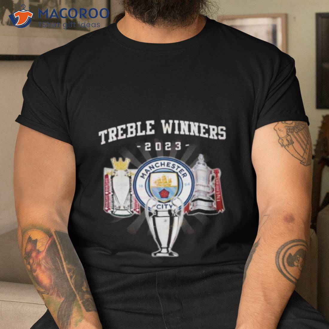 Official Manchester City Treble Winners 2023 shirt, hoodie, longsleeve,  sweatshirt, v-neck tee