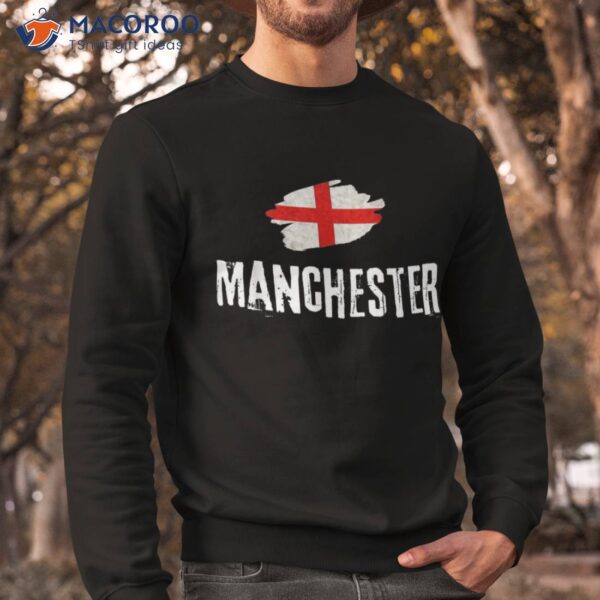 Manchester England Flag English Heritage Vintage Souvenir Shirt
