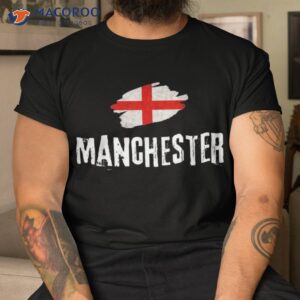 Manchester England Flag English Heritage Vintage Souvenir Shirt