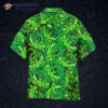 Mandalas Gecko Lizards Green Hawaiian Shirts