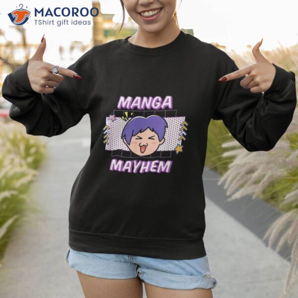 Manga Mayhem Funny Weeb Anime Lover Designs Present Shirt