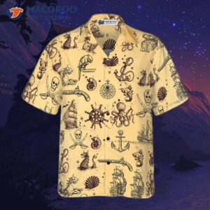 map of the king pirate hawaiian shirt 1