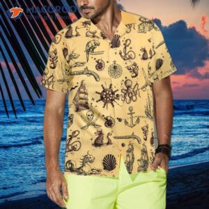 map of the king pirate hawaiian shirt 3