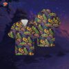 Mardi Gras-patterned Hawaiian Shirt