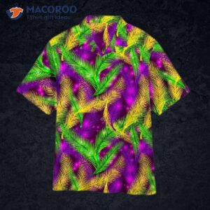 Mardi Gras-patterned Hawaiian Shirts