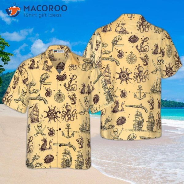 Margarita Cocktail-patterned Hawaiian Shirt