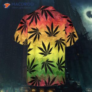 Marijuana Leaf Rasta Hawaiian Shirt