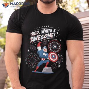 Marvel Captain America Red, White & Awesome 4th Of July Shirt