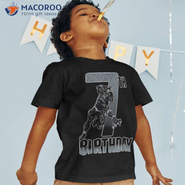 Marvel Comics Classic Avengers Black Panther 7th Birthday Shirt