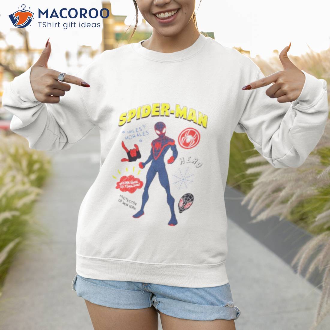 Marvel Spider Man Miles Morales Doodle Icons Shirt Marvel Spider Man Miles Morales Doodle Icons Shirt