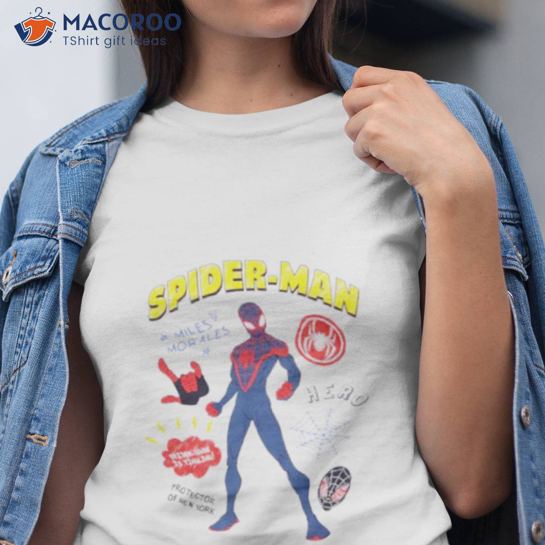 Marvel Spider Man Miles Morales Doodle Icons Shirt Marvel Spider Man Miles Morales Doodle Icons Shirt