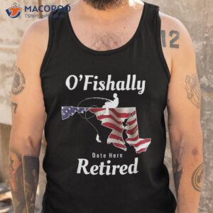 maryland fishing retiret usa flag patriotic shirt tank top