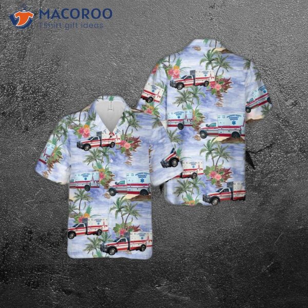 Massachusetts Hampshire County Ems Hawaiian Shirt