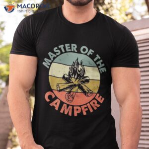 master of the campfire dad camping shirt gift tshirt