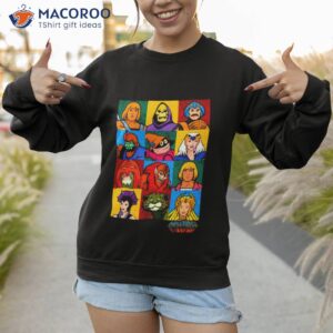 masters of the universe character heads shirt sweatshirt
