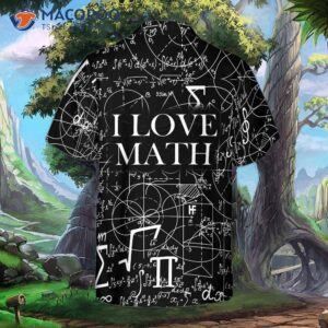 math inspired seamless pattern pumpkin pi hawaiian shirt 0