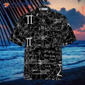 math inspired seamless pattern pumpkin pi hawaiian shirt 2