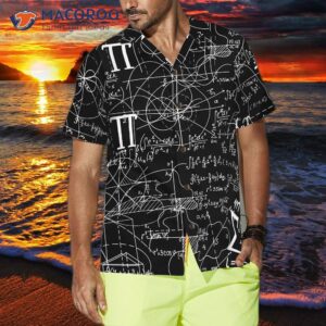 math inspired seamless pattern pumpkin pi hawaiian shirt 3