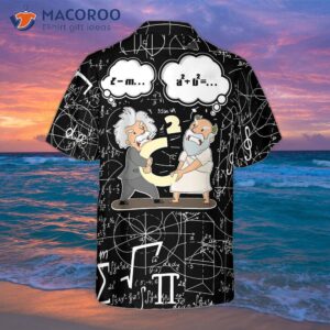 math lover pythagoras and einstein hawaiian shirt 3