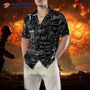 math lover seamless pattern hawaiian shirt 4