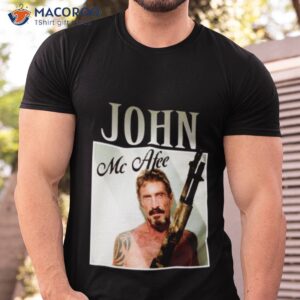 mcafee guns design john mcafee shirt tshirt