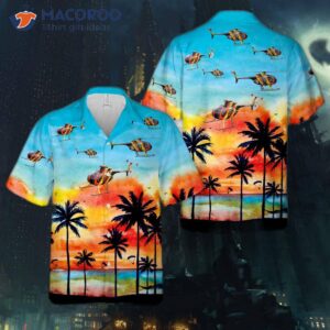 Md500d “magnum Pi” Helicopter Hawaiian Shirt