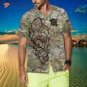 mechanic camouflage hawaiian shirt cool camo shirt for best gift 3