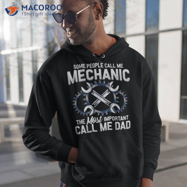 Mechanic Dad Mechanics Fathers Day Dads Birthday Gift Shirt