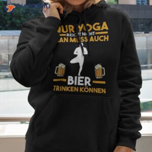 meditating beer yoga shirt hoodie