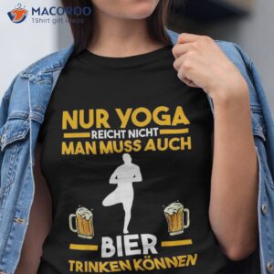 meditating beer yoga shirt tshirt