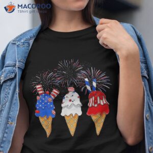 Memorial Day 4th Of July Holiday Patriotic Ice Cream Cones Shirt