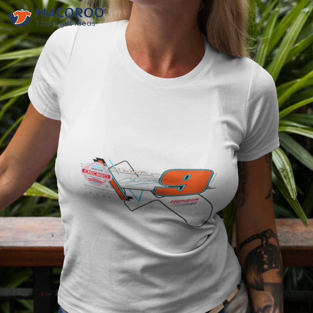 Men’s Chase Elliott Hendrick Motorsports Team Collection White 2023 Grant Park 200 Shirt Men’s Chase Elliott Hendrick Motorsports Team Collection White 2023 Grant Park 200 Shirt