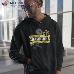 mens majestic threads black denver nuggets 2023 nba finals champions tip off tri blend shirt hoodie 1