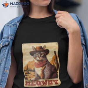 meowdy partner cowboy hat shirt tshirt