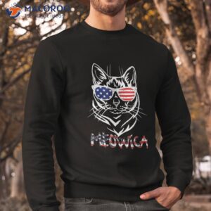 meowica 4th of july kitty cat mom dad lover shirt sweatshirt