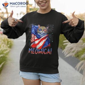meowica cat sunglasses merica american flag 4th of july shirt sweatshirt 1
