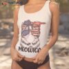 Meowica Cute Cat Sunglasses American Flag Funny 4th Of July Shirt