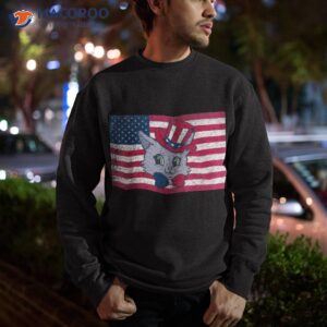 meowica cute kawaii cat 4th of july flag retro vintage shirt sweatshirt