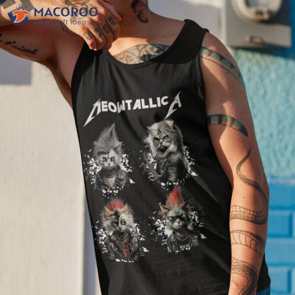 Meowtallica Funny Cat Shirt, Music Shirt