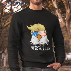 merica bald eagle 4th of july trump american flag funny gift shirt sweatshirt