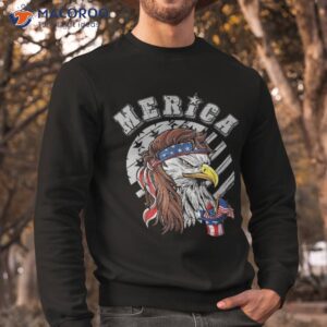 merica eagle mullet 4th of july american flag usa shirt sweatshirt 1