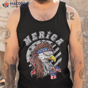 merica eagle mullet 4th of july american flag usa shirt tank top 1