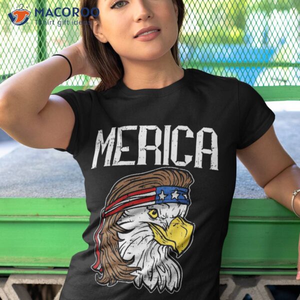 Merica Eagle Mullet Shirt 4th Of July Redneck Patriot Gift