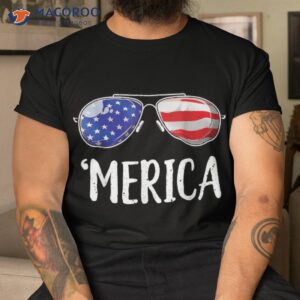 Merica Flag Sunglasses T Shirt – Patriotic 4th Of July