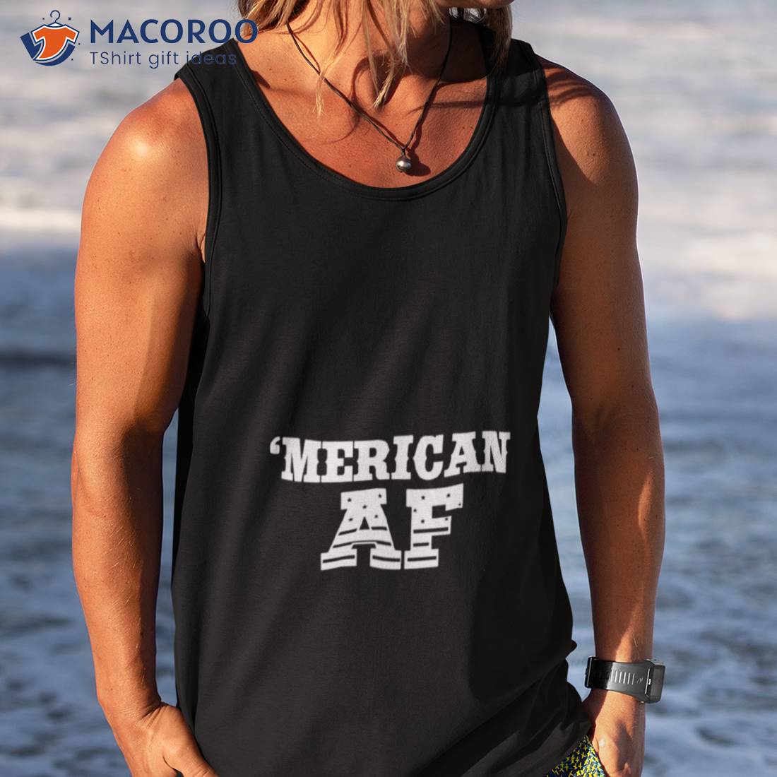 Merican Af Flag Lettering Shirt Merican Af Flag Lettering Shirt