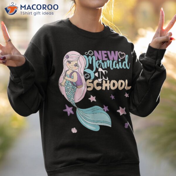 Mermaid In School Here I Come Hello Back To Girls Shirt