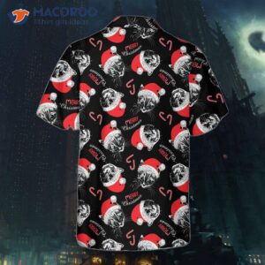 Merry Christmas Black Hawaiian Shirt, Funny Cat Best Xmas Gift Idea