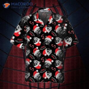 merry christmas black hawaiian shirt funny cat best xmas gift idea 2
