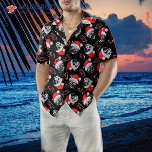 merry christmas black hawaiian shirt funny cat best xmas gift idea 4